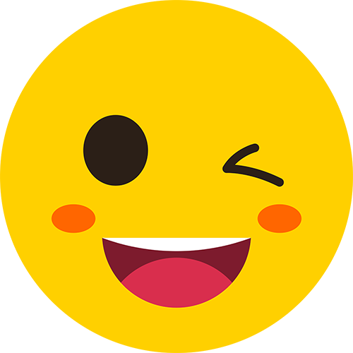 Yellow winking emoji free png