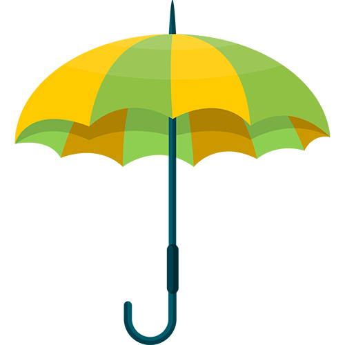 Yellow Green umbrella free png