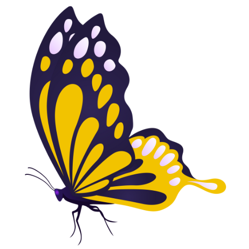 Yellow Butterfly free png