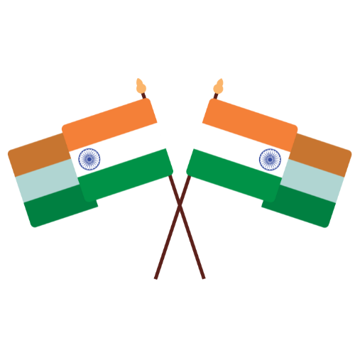 Pair of Indian Flag free png