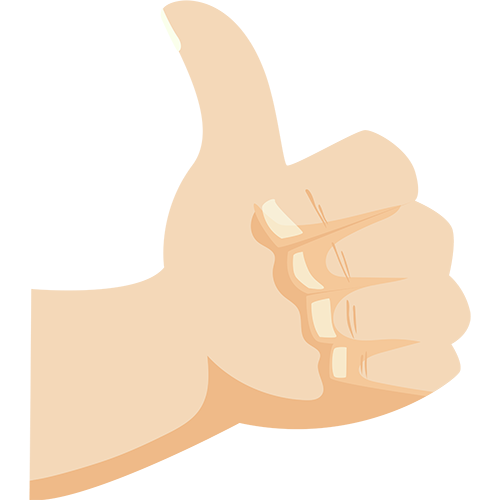 Thumbs up gesture free png