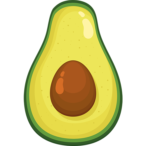 Avocado slice free png