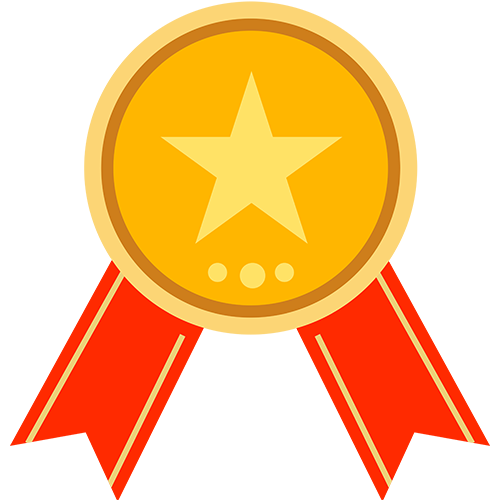 Yellow Red star badge free png