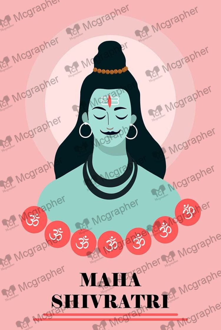 Maha Shivratri Lord Shiva Vector Illustration