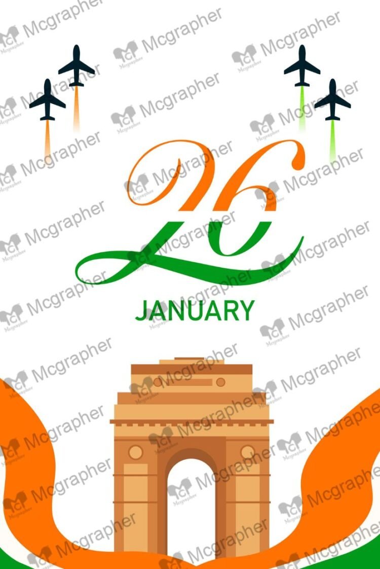 Republic Day Patriotism Vector Illustration