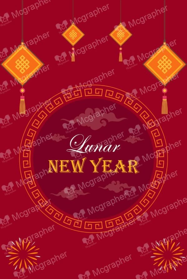 Lunar year of the dragon Vector Illustration