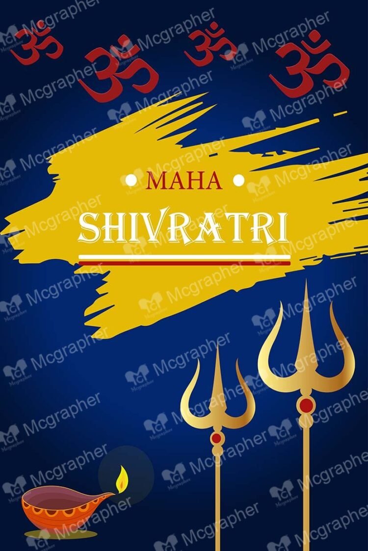 Maha Shivratri Lord Shiva celebration Illustration