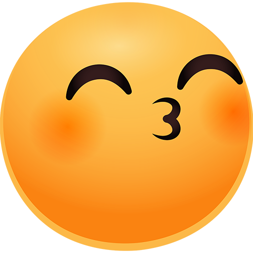 Kissing Emoji Vector free png