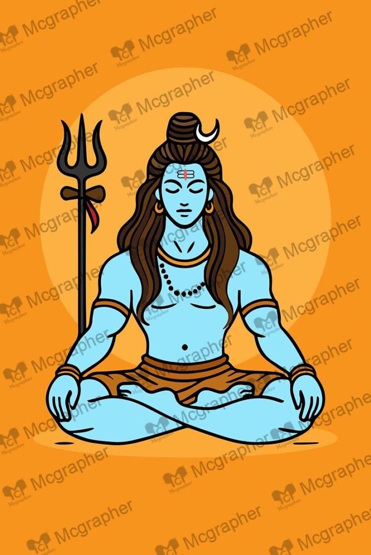 Maha Shivratri Indian celebration Vector Illustration