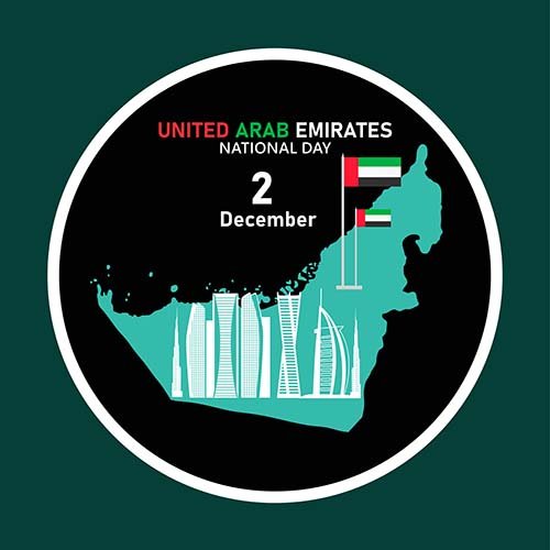 UAE National Day Vector Clipart