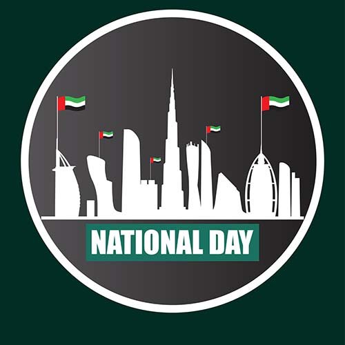 National Day United Arab Emirates Vector Clipart