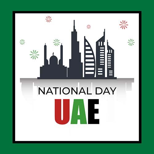 UAE National Day Buildings Clipart