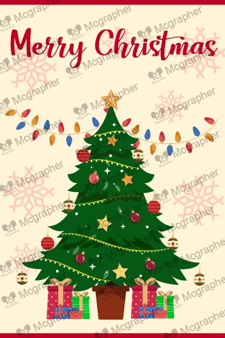 Merry Christmas celebration Vector Illustration