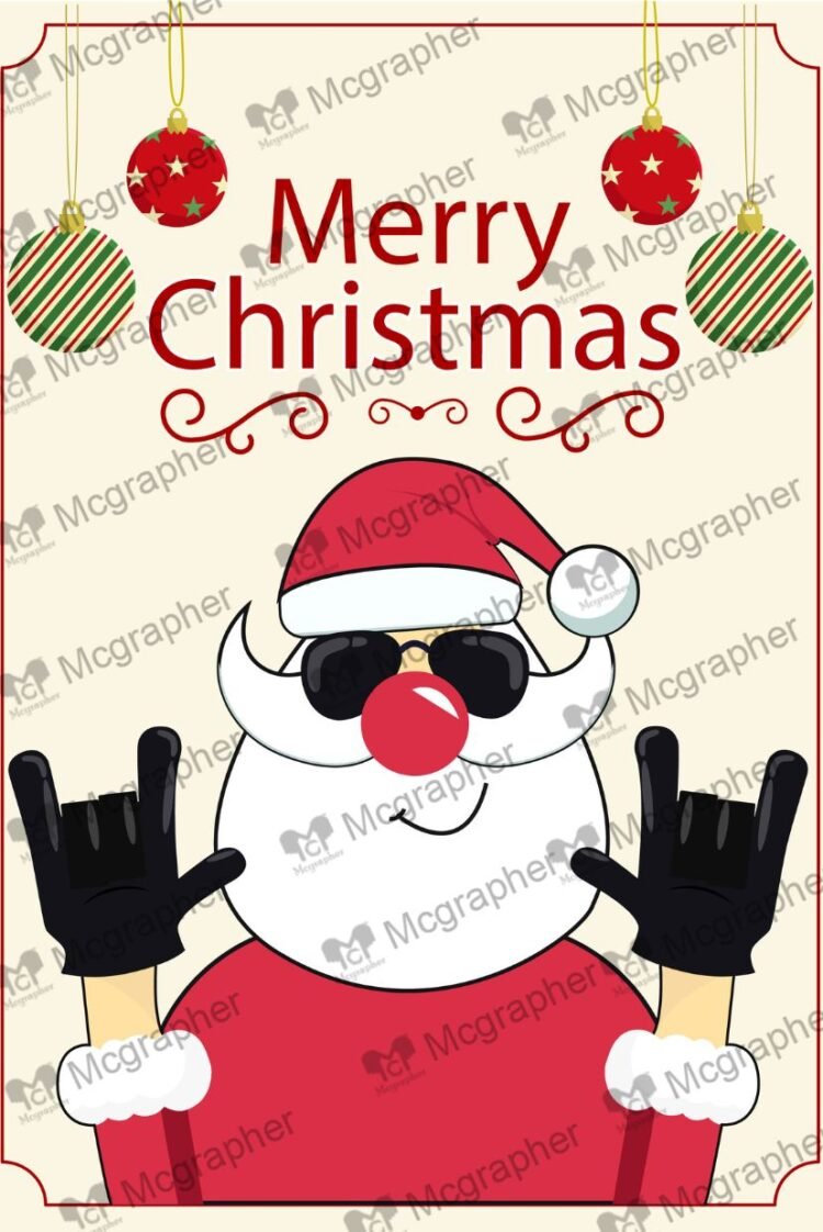 Merry Christmas greeting Illustration