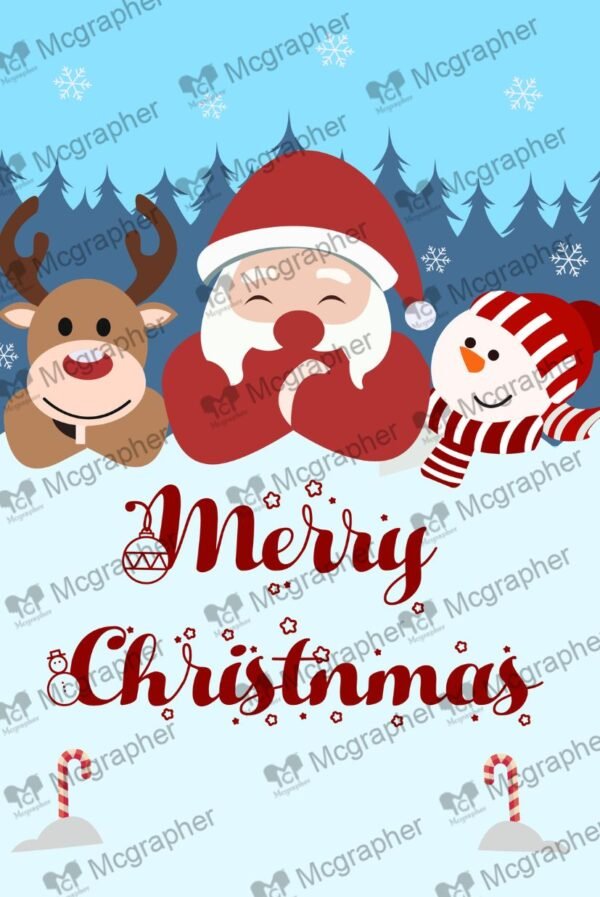 Merry Christmas greeting Vector Illustration