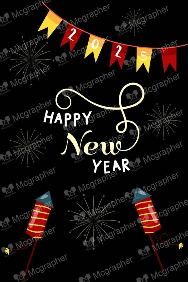 Happy new year Celebrating Illustration