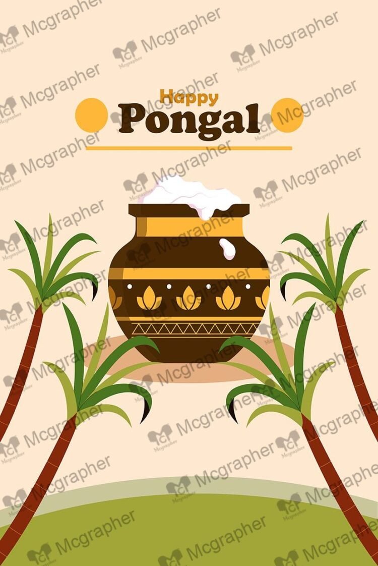 Pongal Festival Illustration