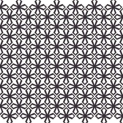 Black and White Geometric Pattern