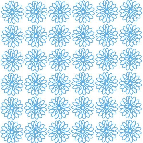 Blue Floral Pattern