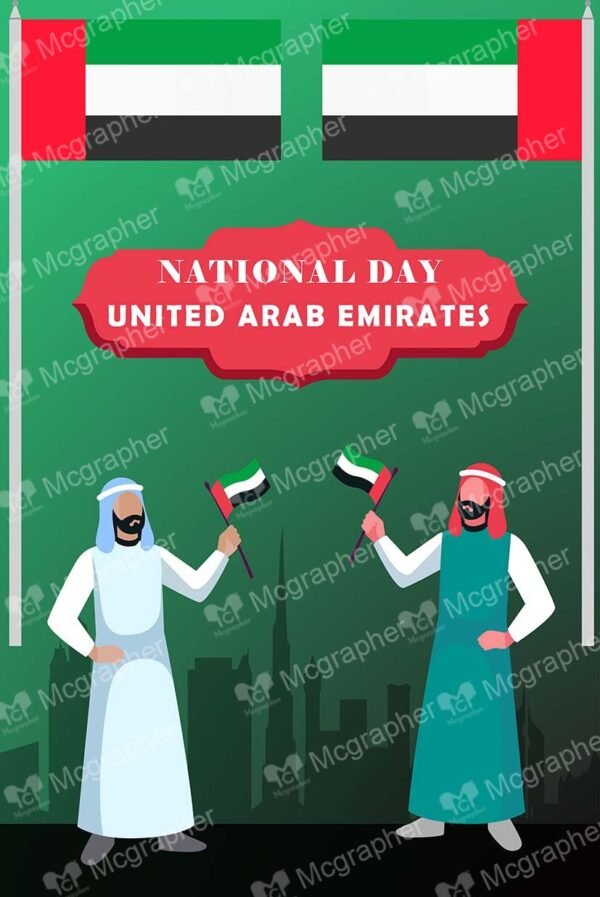 National Day UAE Illustration