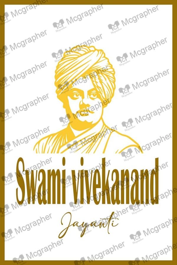 Swami Vivekananda cultural leader Illustration