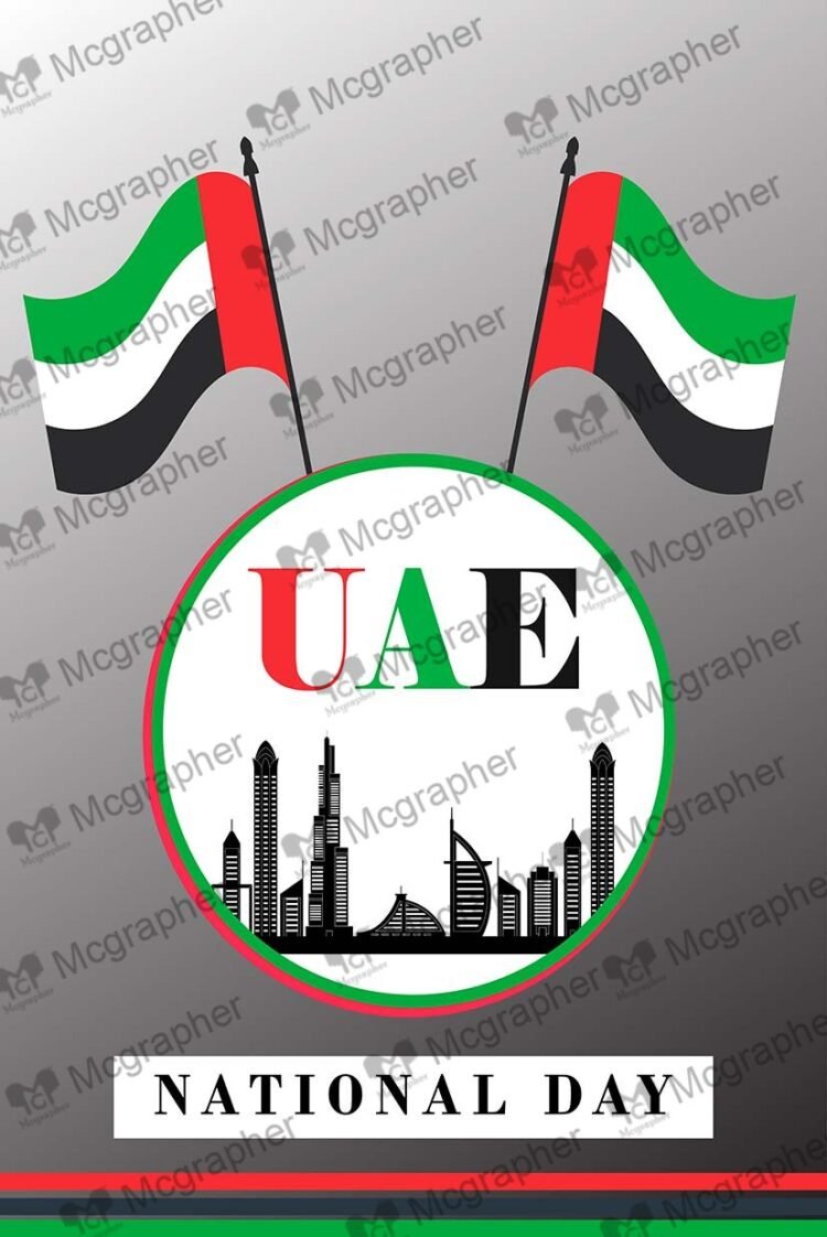 UAE National Day Celebration Illustration