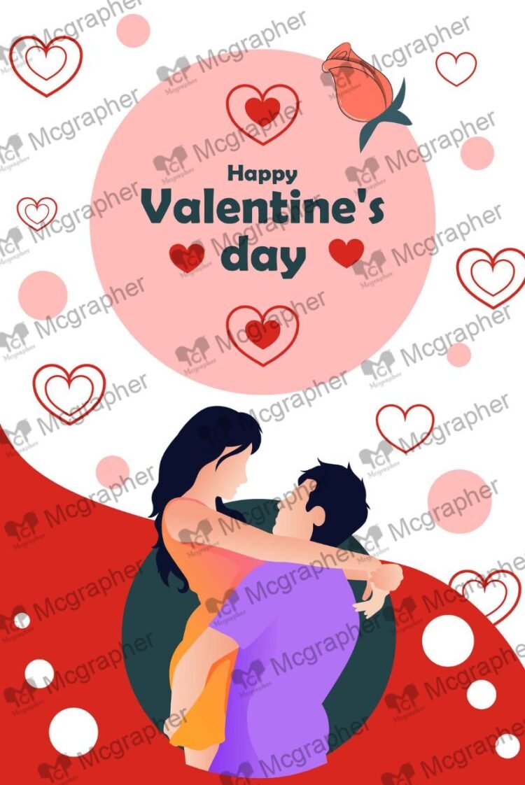 Valentine's Day Lovely cute Vector Illustration