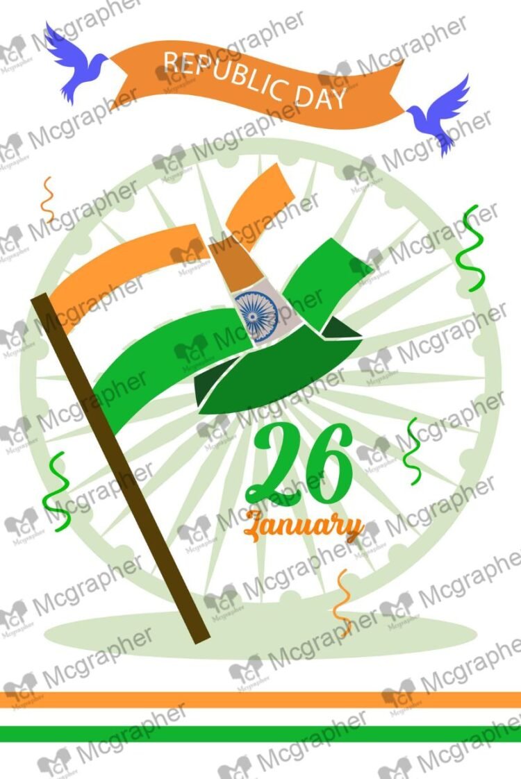 26 January Republic day India Vector Illustration