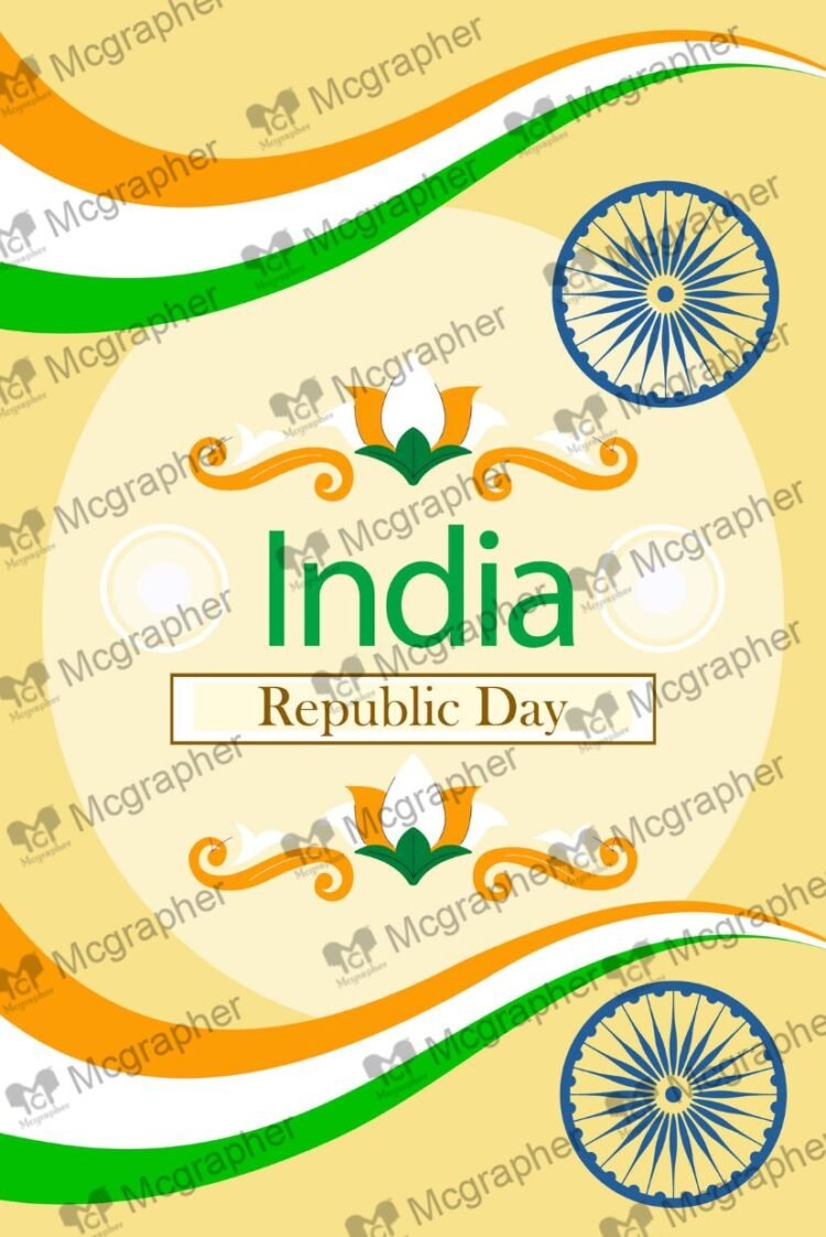 Republic day Indian Flag Illustration