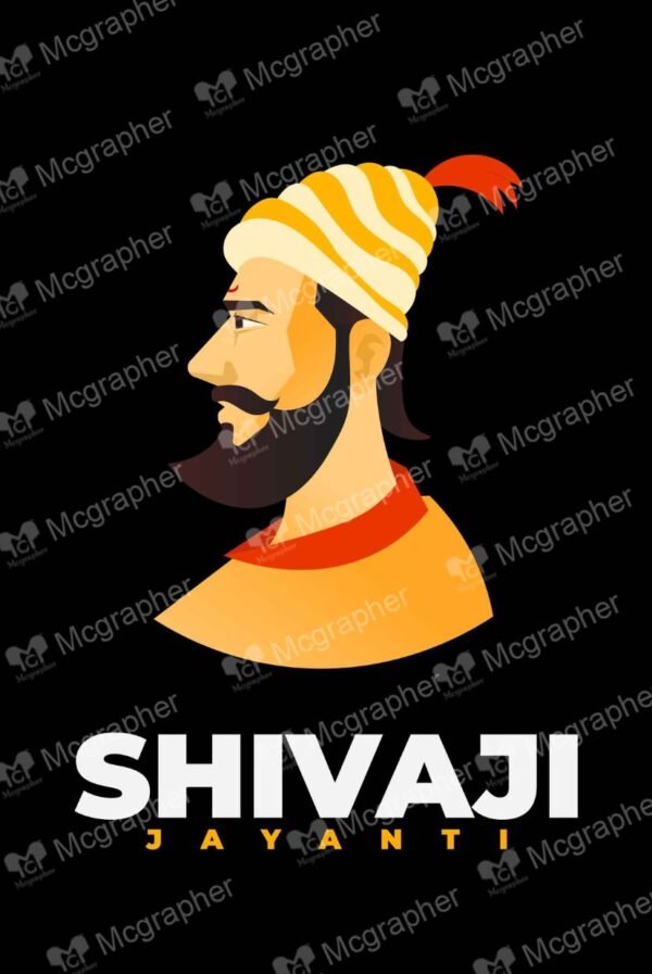 Chhatrapati Shivaji Maharaj jayanti Warrior Illustration