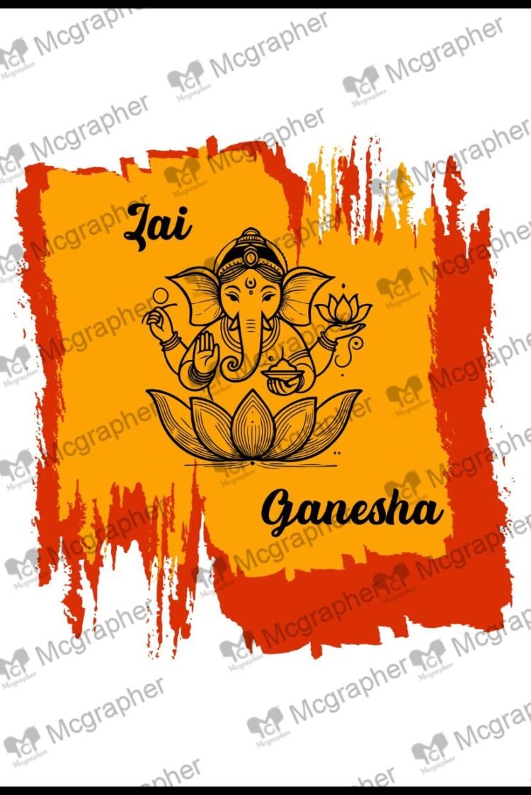 Ganesha Jayanti Hindu Festival Illustration