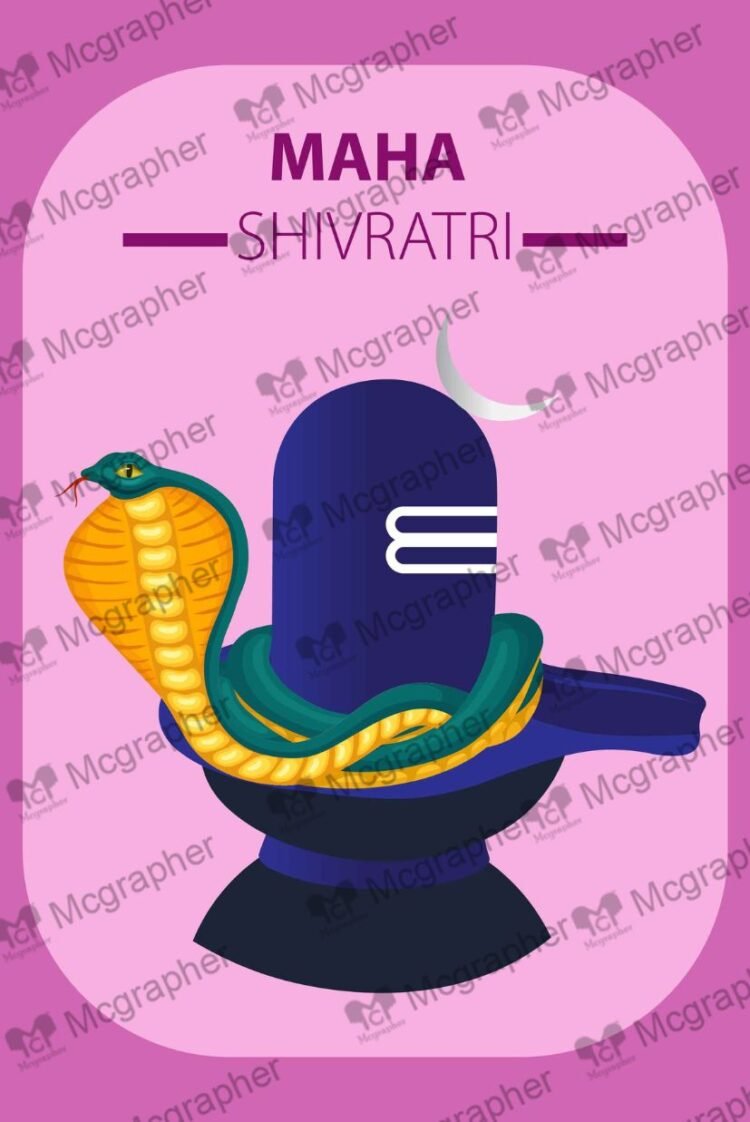 Maha Shivratri Celebration Bhole Baba Illustration