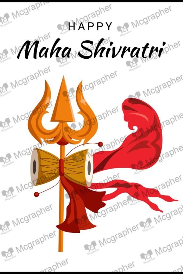 Happy Maha Shivratri Indian Festival Illustration