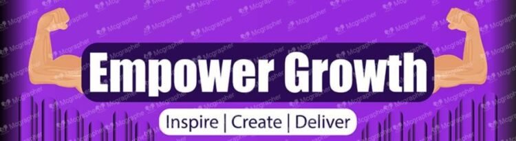 Corporate business Empower Growth Linkedin Banner