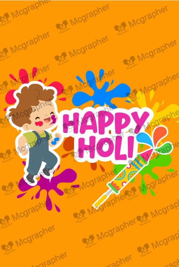 Holi Vibrant colors festival Illustrations