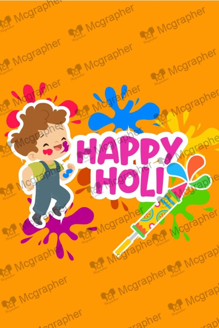 Holi Vibrant colors festival Illustrations