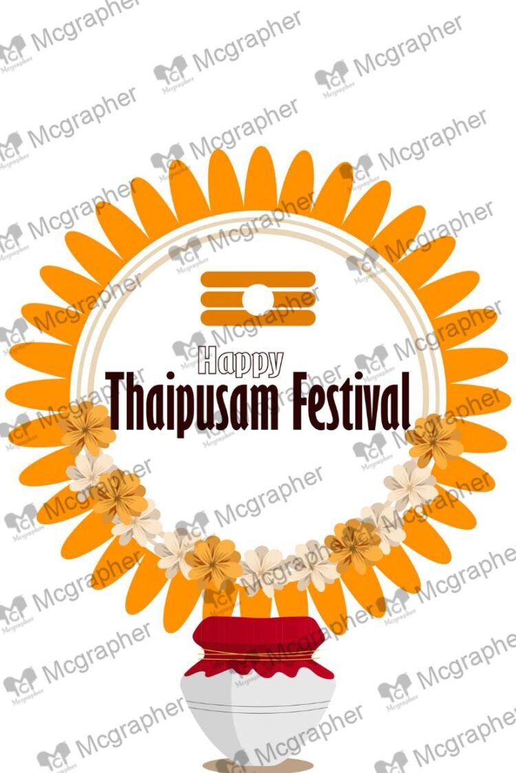 Thaipusam Tamil festival Illustration