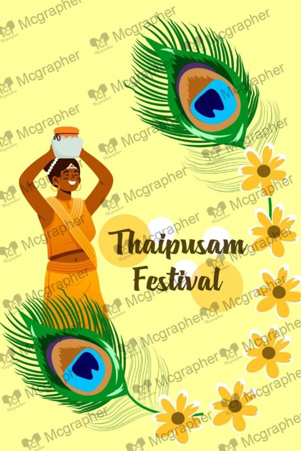 Thaipusam cultural festival Illustration