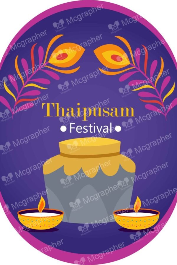 Thaipusam traditions festival Illustration