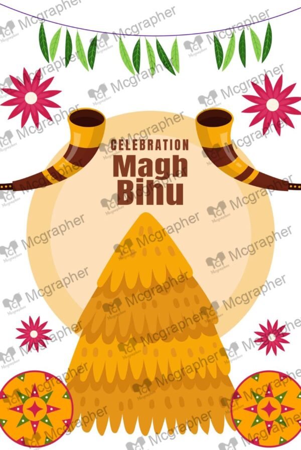 Bihu festival spirituality Illustration