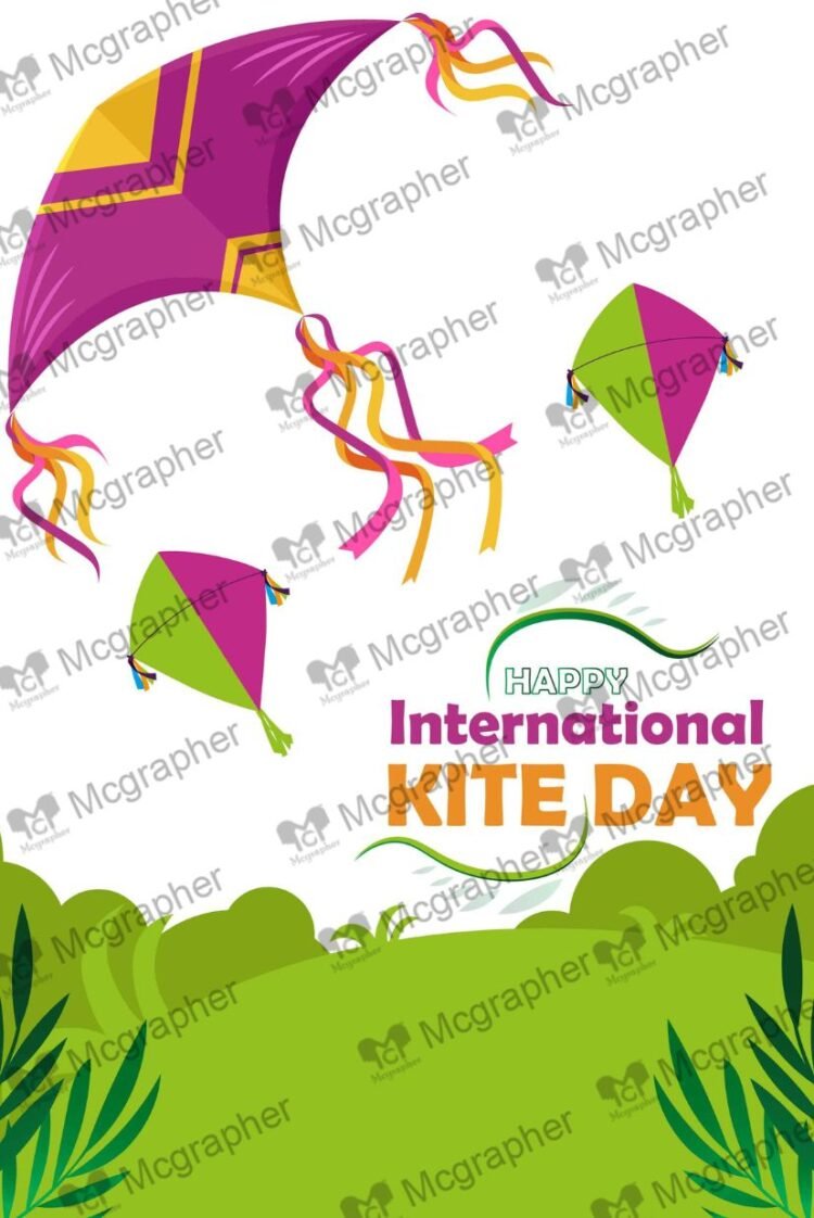 International Kites Day Celebration Illustration