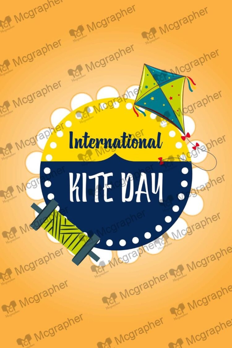 Kite Day International Events Illustration