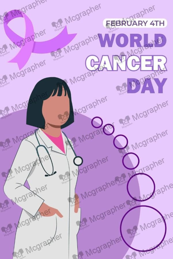 World Cancer Day Vector Illustration