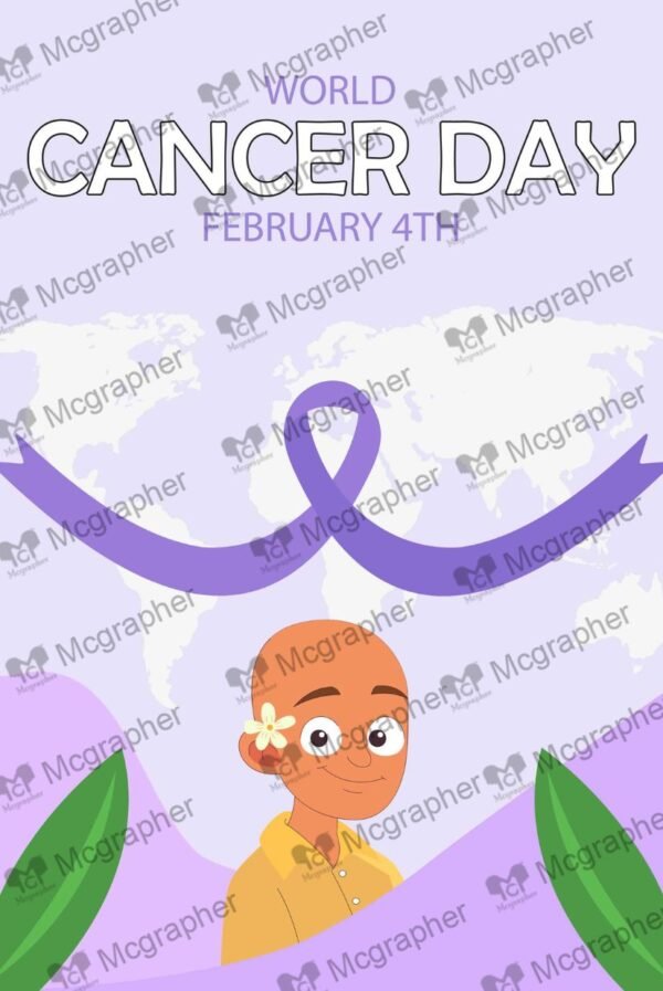 World Cancer Day Awareness Illustration