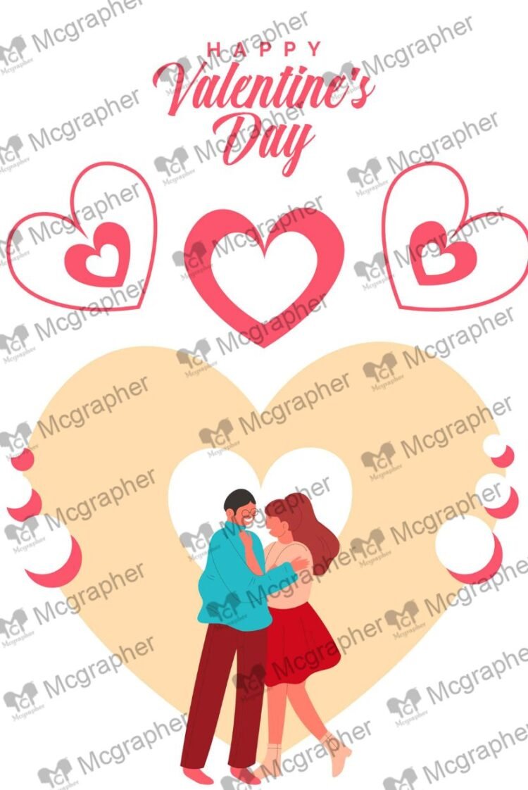 Valentine's Day Romantic Art Illustration