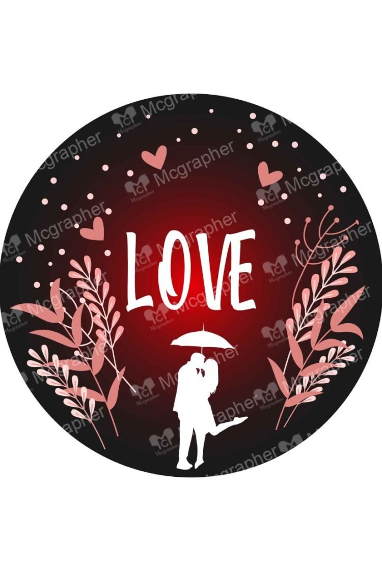 Valentine's Day Romantic Couple enjoying Illustration