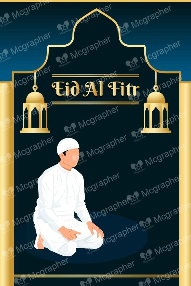 Eid-ul-Fitr creative design Illustration