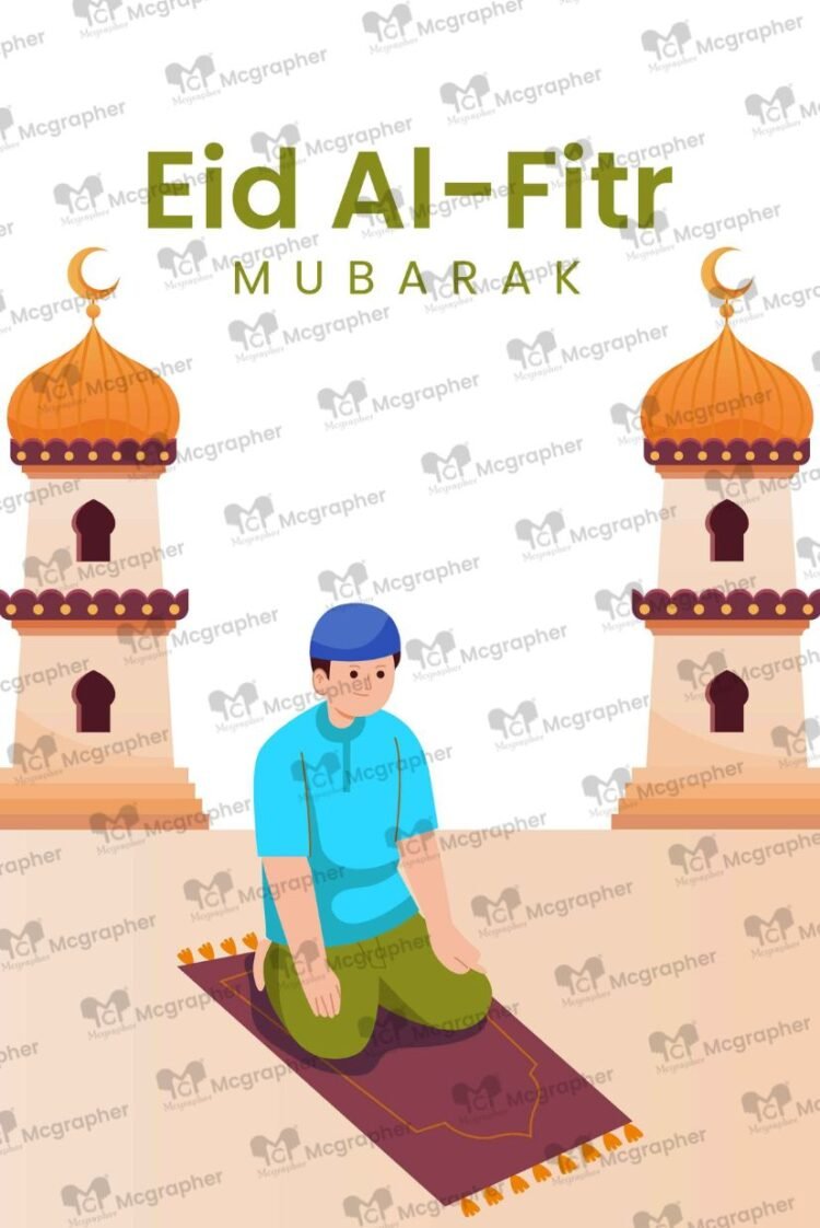 Eid-ul-Fitr mubarak Festival artwork Illustrations