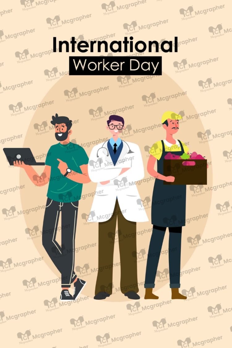 International Workers Day Vectors Illustration