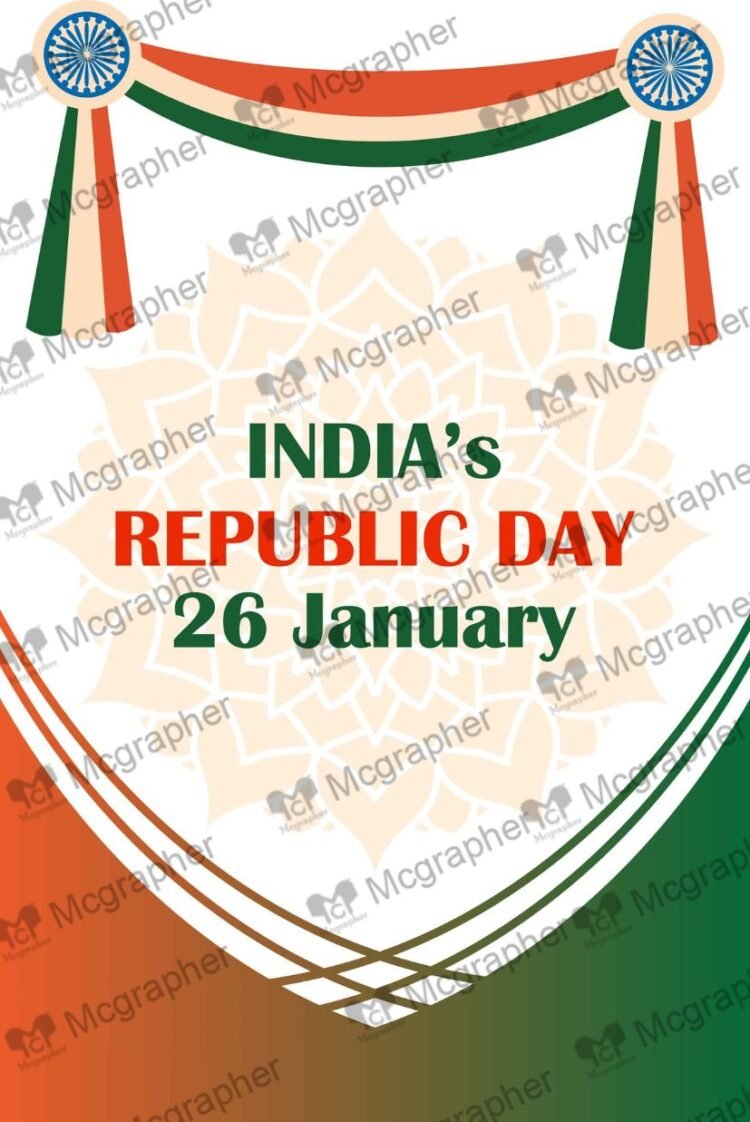 Republic Day Indian Flag independence Illustration